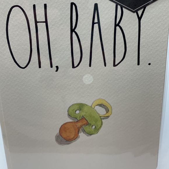 Rae Dunn “OH, BABY” New Baby Card - Picture 4 of 5
